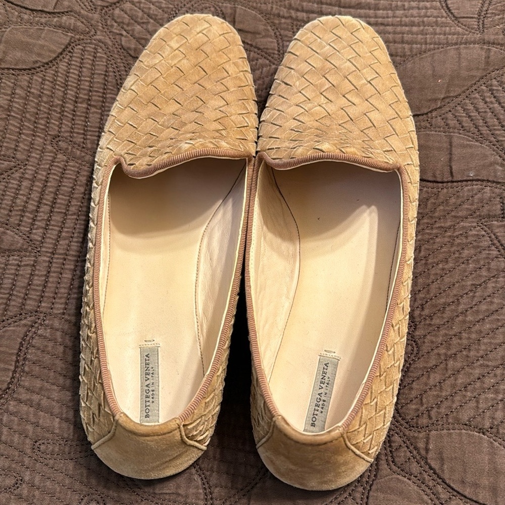 Bottega Veneta - Intrecciato Weave Leather Flats 38.5
